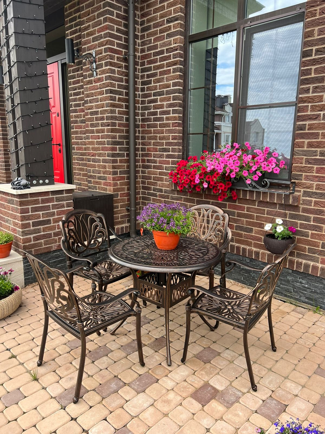 PALERMO 4 комплект мебели из литого алюминия на улице